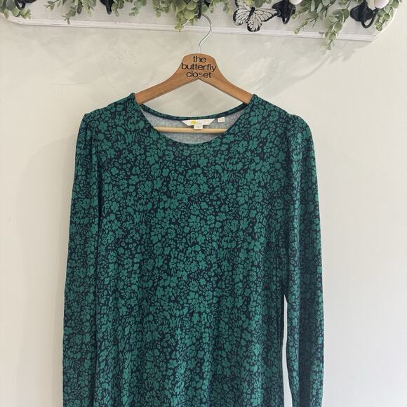 Boden Green And Blue Floral Maxi Jersey Dress 10L AA5028 - Picture 2 of 4